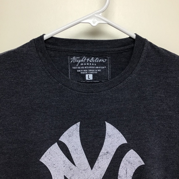 Wright & Ditson New York Yankees mens short sleeve tee shirt large - Picture 3 of 9